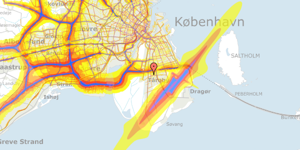 Trafikstøjkort på Hf. Sydgrænsen 40, 2770 Kastrup