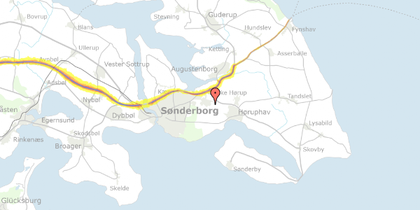 Trafikstøjkort på Storkemosevej 37, 6400 Sønderborg