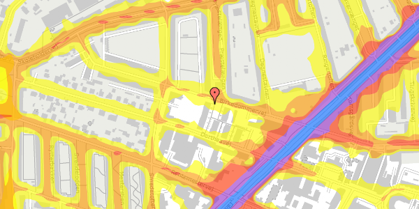 Trafikstøjkort på Dortheavej 40C, 2400 København NV