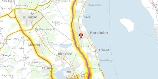 Trafikstøjkort på Kammerrådensvej 4, . 12, 2970 Hørsholm