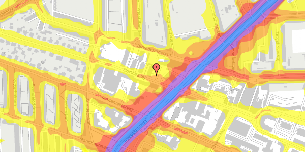 Trafikstøjkort på Dortheavej 32, 1. 5, 2400 København NV