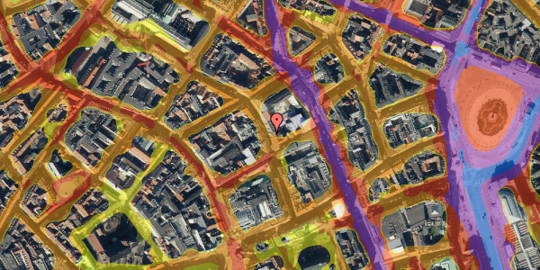 Trafikstøjkort på Pilestræde 28, 3. th, 1112 København K