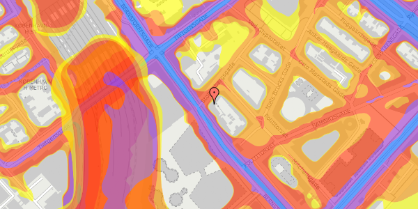 Trafikstøjkort på Stoltenbergsgade 11, kl. , 1576 København V