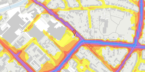 Trafikstøjkort på Frederiksgade 59C, 5000 Odense C