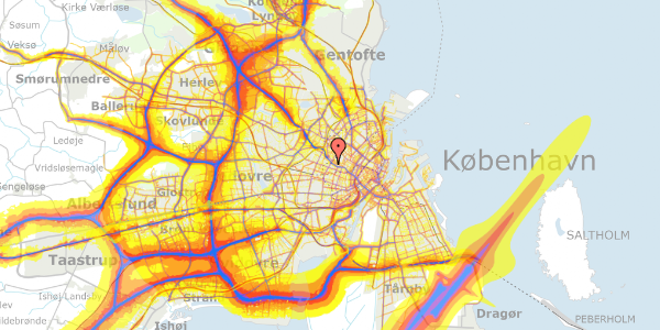 Trafikstøjkort på Falkoner Alle 75, 1. tv, 2000 Frederiksberg