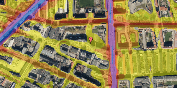 Trafikstøjkort på Dortheavej 2B, 2. th, 2400 København NV