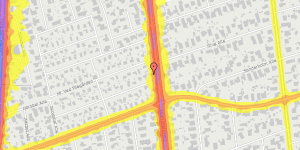 Trafikstøjkort på Hf. Ved Pilegården 51, 2770 Kastrup