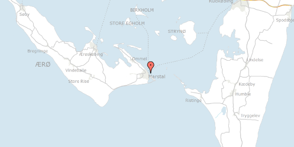 Trafikstøjkort på Kongensgade 14, 5960 Marstal