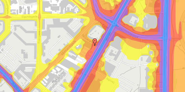 Trafikstøjkort på Jagtvej 157, 1. , 2200 København N