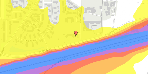 Trafikstøjkort på Frødalen 1, 2630 Taastrup
