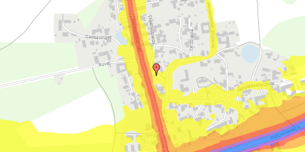 Trafikstøjkort på Herstedøstervej 52, 2620 Albertslund