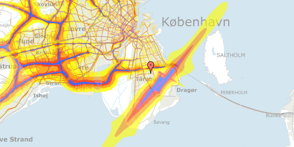 Trafikstøjkort på Løjtegårdsvej 98, 1. 514, 2770 Kastrup