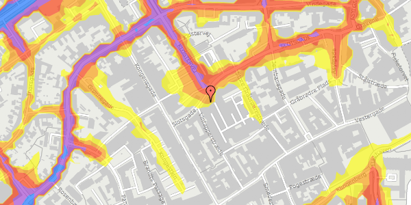 Trafikstøjkort på Slotsgade 20C, 1. th, 5000 Odense C