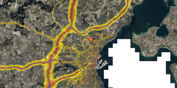 Trafikstøjkort på Olof Palmes Allé 42A, 2. 8, 8200 Aarhus N