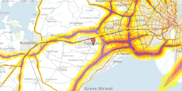 Trafikstøjkort på Taastrup Hovedgade 164, 2630 Taastrup