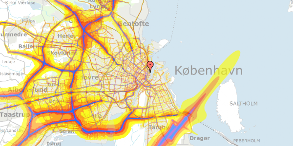 Trafikstøjkort på Store Kongensgade 61B, 2. tv, 1264 København K