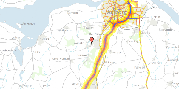 Trafikstøjkort på Danagården 165, 9230 Svenstrup J