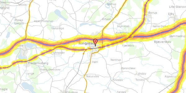 Trafikstøjkort på Næstvedvej 4, 2. , 4100 Ringsted
