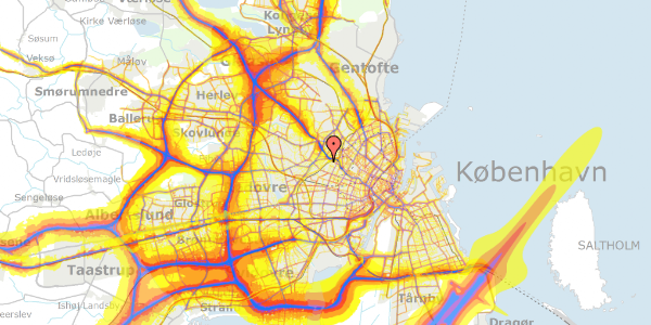 Trafikstøjkort på Jordbærvej 165, 1. , 2400 København NV