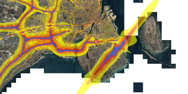 Trafikstøjkort på Else Alfelts Vej 52N, 2. th, 2300 København S