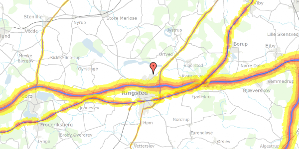 Trafikstøjkort på Benløse By 30B, 4100 Ringsted