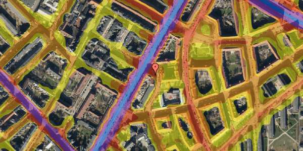 Trafikstøjkort på Stevnsgade 45, st. tv, 2200 København N