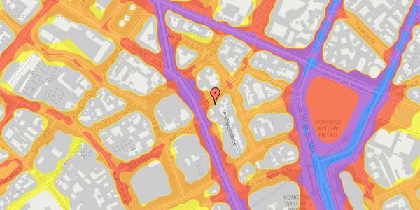 Trafikstøjkort på Grønnegade 6, 3. , 1107 København K