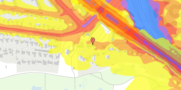 Trafikstøjkort på I.H.Mundts Vej 2C, 2830 Virum