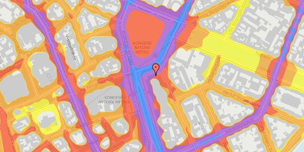 Trafikstøjkort på Kongens Nytorv 9, 4. , 1050 København K