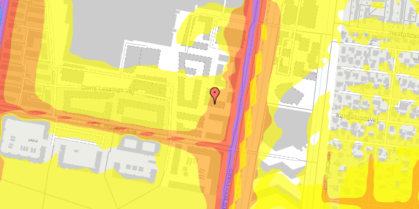 Trafikstøjkort på Halldór Laxness Vej 16, 4. th, 2300 København S