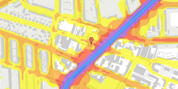 Trafikstøjkort på Dortheavej 59, st. , 2400 København NV