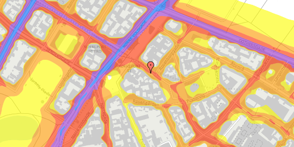 Trafikstøjkort på Frederiksborggade 5D, 1360 København K