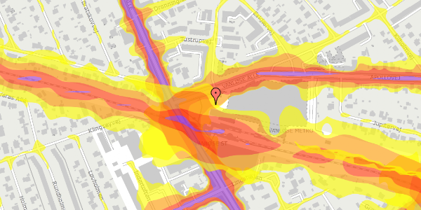 Trafikstøjkort på Vanløse Torv 47, 4. 1, 2720 Vanløse