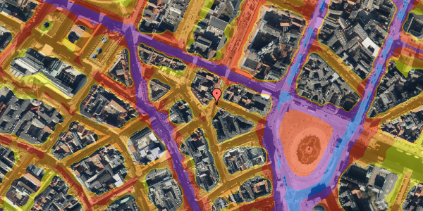 Trafikstøjkort på Grønnegade 29, 4. , 1107 København K