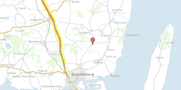 Trafikstøjkort på Ørbækvej 231, 5882 Vejstrup