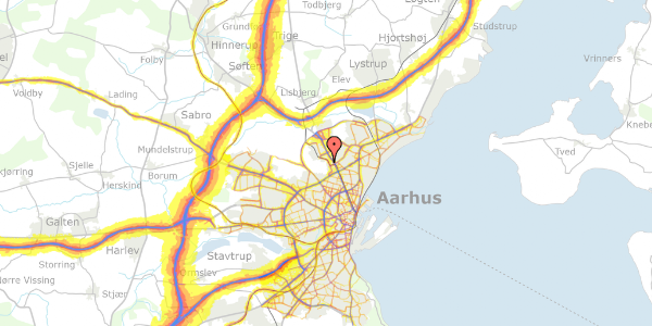 Trafikstøjkort på Olof Palmes Allé 31A, 2. 2, 8200 Aarhus N