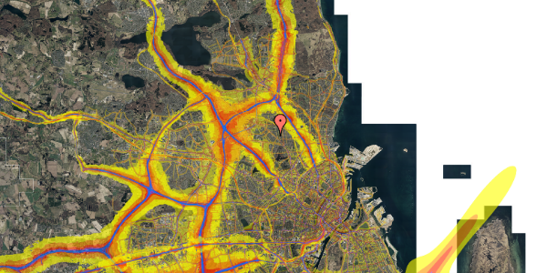 Trafikstøjkort på Wergelands Alle 3, 2. 6, 2860 Søborg