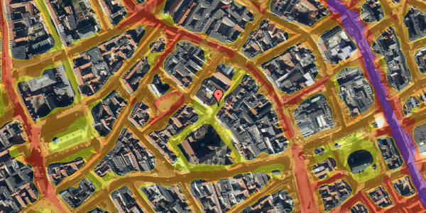 Trafikstøjkort på Valkendorfsgade 8, 1151 København K