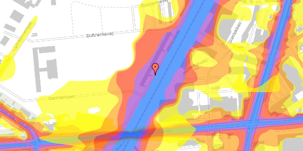 Trafikstøjkort på Hibiscusvej 20, 4. 9, 5200 Odense V