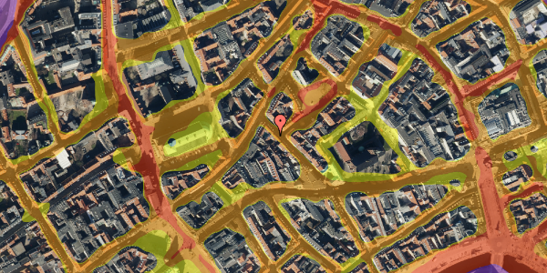 Trafikstøjkort på Klosterstræde 23, 3. , 1157 København K