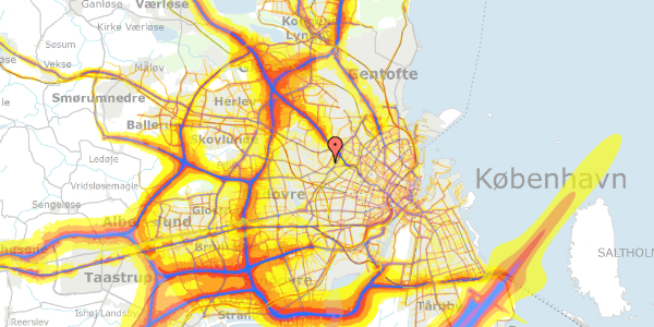 Trafikstøjkort på Ringholmvej 30, 2700 Brønshøj