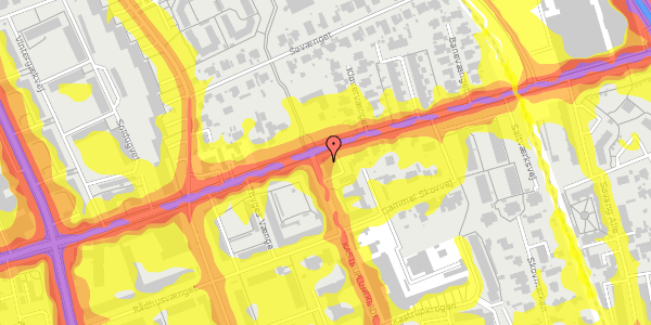 Trafikstøjkort på Kastruplundgade 1, 2770 Kastrup