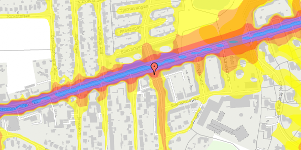 Trafikstøjkort på Degnemose Allé 2A, st. , 2700 Brønshøj