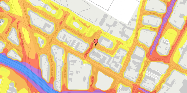 Trafikstøjkort på Skyttegade 3, st. , 2200 København N