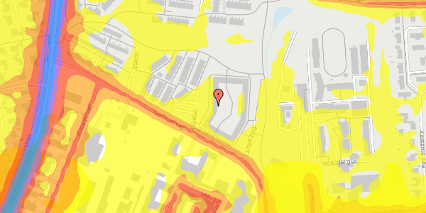 Trafikstøjkort på Lange Eng 21, 2620 Albertslund