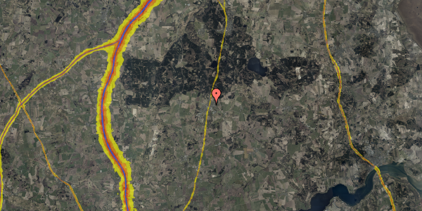 Trafikstøjkort på Humlebækvej 29, 9510 Arden