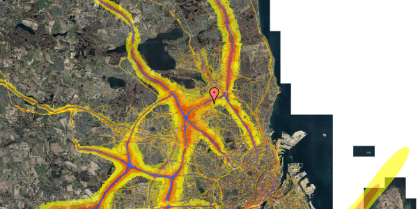 Trafikstøjkort på Valdemars Alle 56A, 2860 Søborg