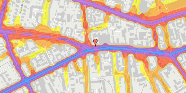 Trafikstøjkort på Vesterbrogade 82, 5. 2, 1620 København V