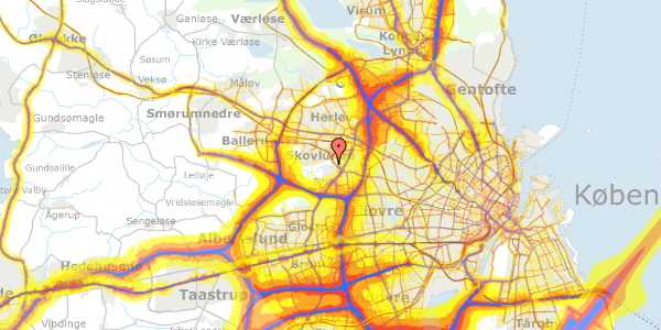 Trafikstøjkort på Vester Hanevad 64, 2740 Skovlunde