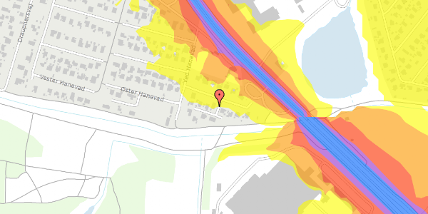 Trafikstøjkort på Øster Hanevad 44, 2740 Skovlunde